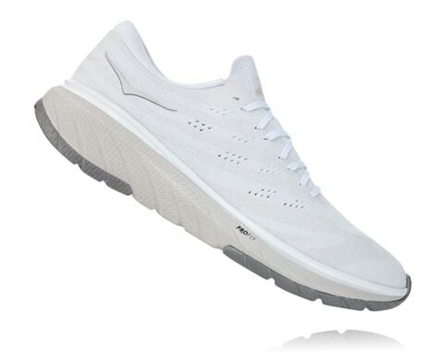 Hoka One One Running Shoes Mens White - Cavu 3 - 61483LGXS